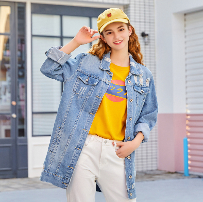 Amazon Gyors Eladás Női Ruházat Európai és Amerikai Határokon Átnyúló Kereskedelmi Laza Farmer Rövid Dzseki, Egyrészes 19200-as Generation