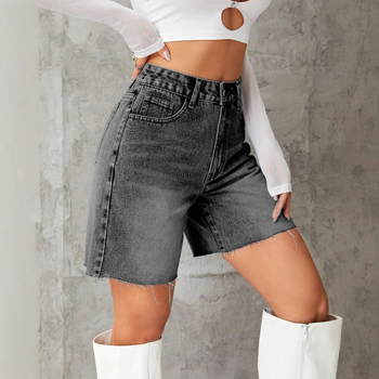 29# sandėlyje -15067# „Amazon“ tarpvalstybinė užsienio prekyba moteriškais drabužiais Europoje ir Amerikoje INS madingi laisvalaikio džinsiniai šortai su aukštu juosmeniu