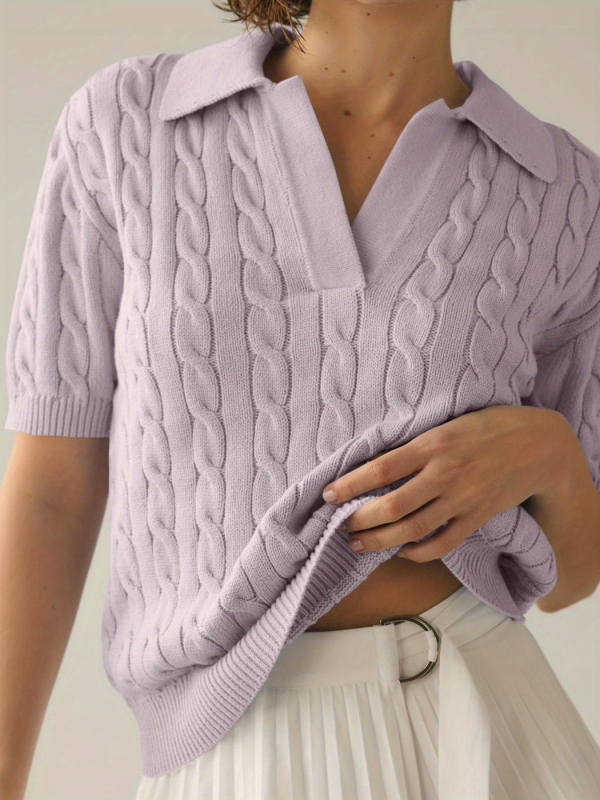 2025 m. naujas tarpvalstybinis europietiškas ir amerikietiškas minkštas megztinis su vielėmis. Minkštas megztas moteriškas džemperis su vielėmis.