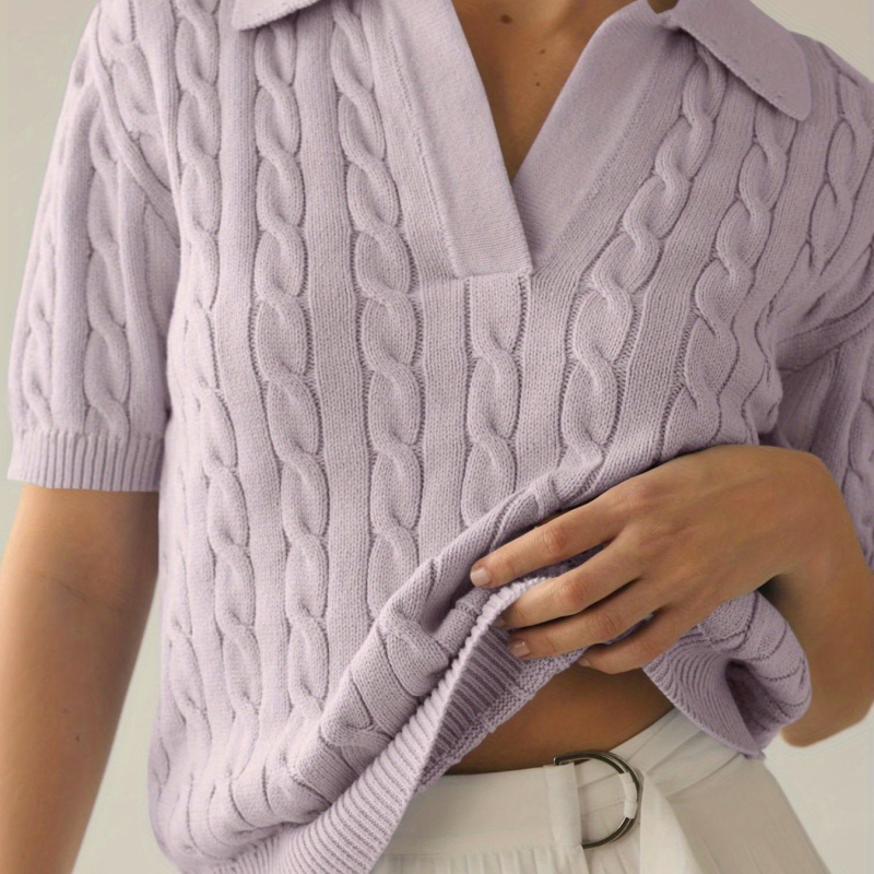 2025 m. naujas tarpvalstybinis europietiškas ir amerikietiškas minkštas megztinis su vielėmis. Minkštas megztas moteriškas džemperis su vielėmis.