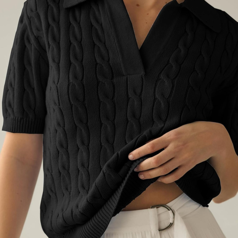 2025 m. naujas tarpvalstybinis europietiškas ir amerikietiškas minkštas megztinis su vielėmis. Minkštas megztas moteriškas džemperis su vielėmis.