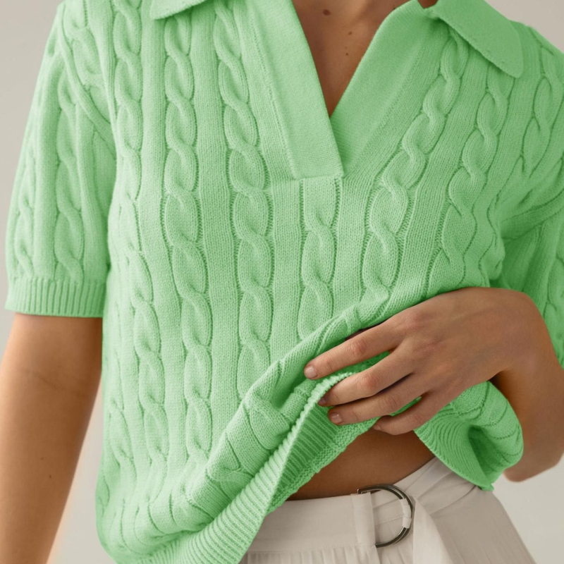 2025 m. naujas tarpvalstybinis europietiškas ir amerikietiškas minkštas megztinis su vielėmis. Minkštas megztas moteriškas džemperis su vielėmis.