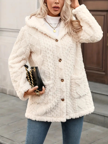 2025. aasta uus talvine rinnamikrofoniga soe jope, naiste elegantne stiilne karusnaha imitatsioonjope