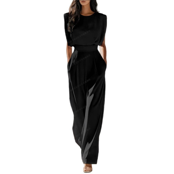 Διασυνοριακό Εξωτερικό Εμπόριο, Ευρωπαϊκή και Αμερικανική, Κομψή, Νέα, Γυναικεία, Μόδα, Κομψή, Καλοκαιρινή, Μονόχρωμη, Ολόσωμη Φόρμα Αδυνατίσματος Μέσης