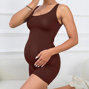 Νέο Ευρωπαϊκό και Αμερικανικό Καλοκαιρινό Γυναικείο Σορτς Εγκυμοσύνης με Πλισέ Πλάτη, Στενή Εφαρμογή, Μονόχρωμο, με Πλισέ Μέση και Ανακλαστική Πλάτη