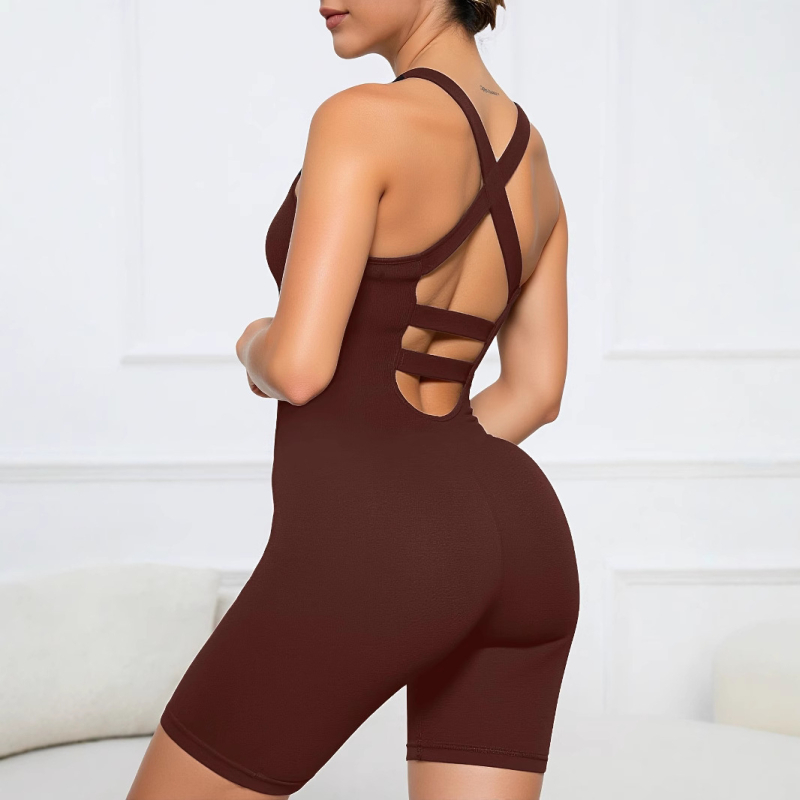 Нови европейски и американски външнотърговски летни дамски едноцветни плисирани къси панталони за бременни с прилепнала талия и разкриване на гърба