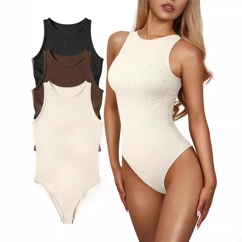 Európai és amerikai új, gyorsan száradó, sportfitnesz, nagy rugalmasságú, nyári Amazon női szexi testhezálló, ujjatlan, pántnélküli overall