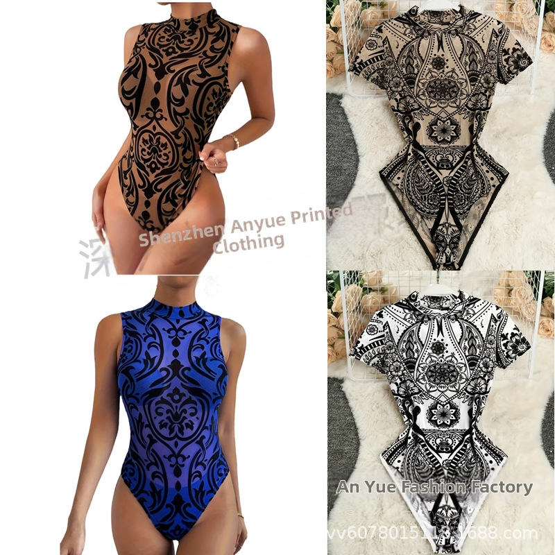 Ευρώπη και Ηνωμένες Πολιτείες διασυνοριακό καυτό Halloween νέο καυτό κλόουν τρόμου cos γυναικείο ολόσωμο στενό μαγιό