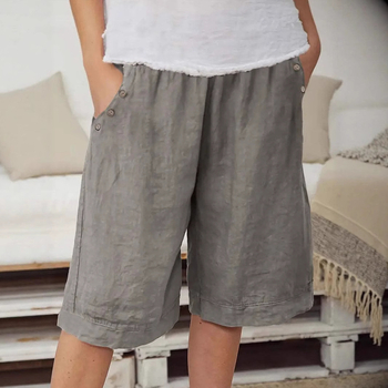 323468 Határokon átnyúló export új női ruházat Amazonon, népszerű, tiszta színű, ötpontos zsebes nadrág, rövidnadrág, laza, kis méretű nadrág