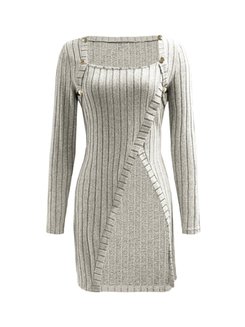 Jinhan gyár közvetlen értékesítése 2025 őszi új női hasított ruha utcai divat trendi lányoknak hosszú szárú ruha