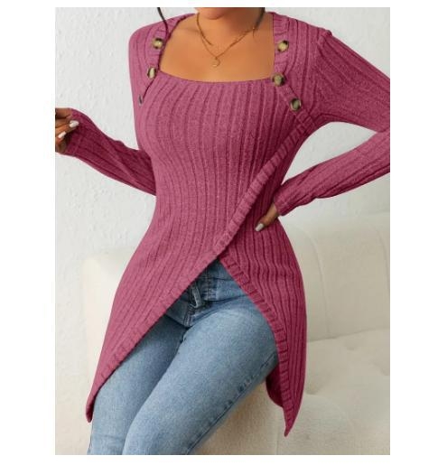 Jinhan gyár közvetlen értékesítése 2025 őszi új női hasított ruha utcai divat trendi lányoknak hosszú szárú ruha