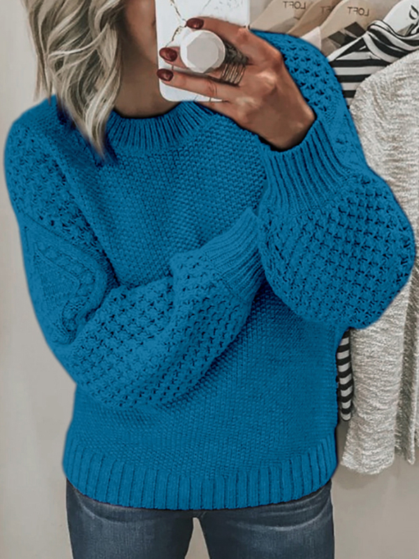 Külkereskedelem határokon átnyúló Európában és az Egyesült Államokban Amazon forrásból származó gyártók hosszú ujjú, kerek nyakú pulóverek egyszerű, vékony pulóverek tavasz és ősz, tél