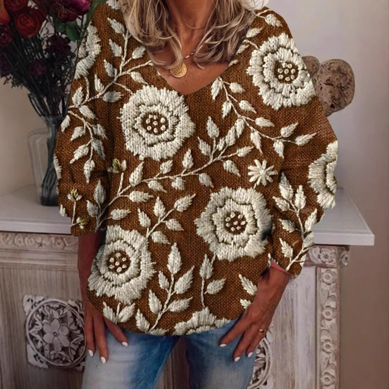 Külkereskedelmi Határokon Átnyúló 2024 Amazon Új Karácsonyi Absztrakt Nyomtatású Alkalmi Köpeny Kabát Kardigán Pulóver E140