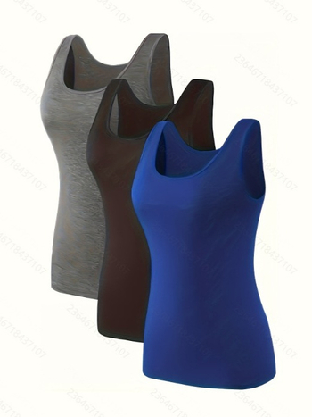 Női háromrészes, karcsúsított, kerek nyakú, egyszínű, fekete, szürke, kék, hétköznapi, nyári, magas szárú, rugalmas mellény