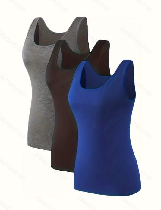 Női háromrészes, karcsúsított, kerek nyakú, egyszínű, fekete, szürke, kék, hétköznapi, nyári, magas szárú, rugalmas mellény