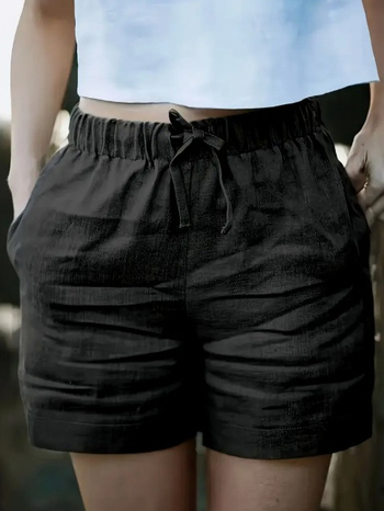 Amazon Cross-Border Népszerű Rövidnadrágok Alkalmi Széles Lábajú Laza Rövidnadrágok 2025 Nyár Új Európai és Amerikai Divat Magas Derekú Rövidnadrágok