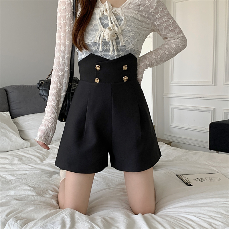 Plus Size új, bő szárú női nadrágok, brit stílusú dizájn, sokoldalú, niche öltönynadrágok, dupla soros lezser nadrágok