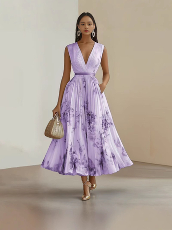 Európai és amerikai határokon átnyúló e-kereskedelem Amazon független állomás divatos szexi nyomtatott ujjatlan nagy szoknyás ruha