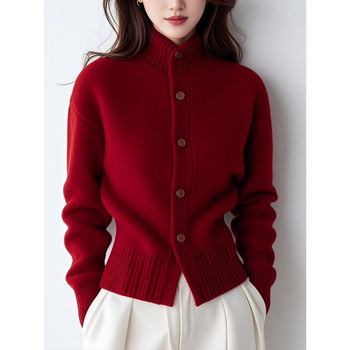 Új őszi-téli új western stílusú bő garbó, kardigán, kötöttáru, bő, laza kabát, felső