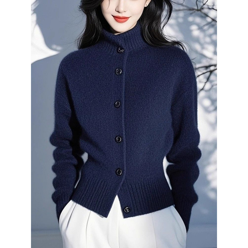 Új őszi-téli új western stílusú bő garbó, kardigán, kötöttáru, bő, laza kabát, felső