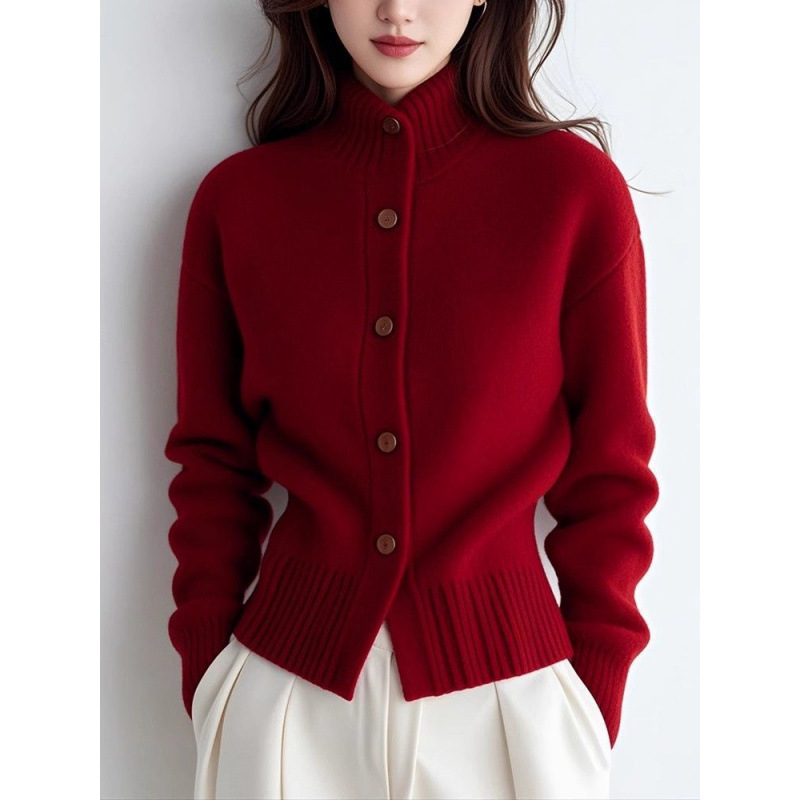 Új őszi-téli új western stílusú bő garbó, kardigán, kötöttáru, bő, laza kabát, felső