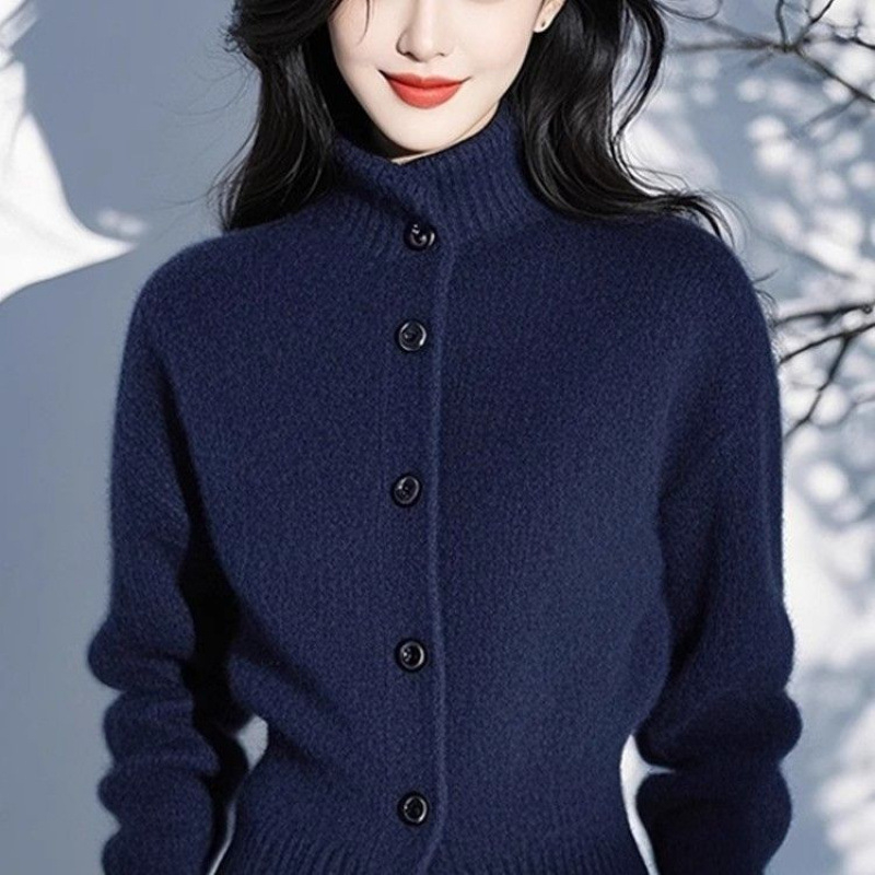 Új őszi-téli új western stílusú bő garbó, kardigán, kötöttáru, bő, laza kabát, felső
