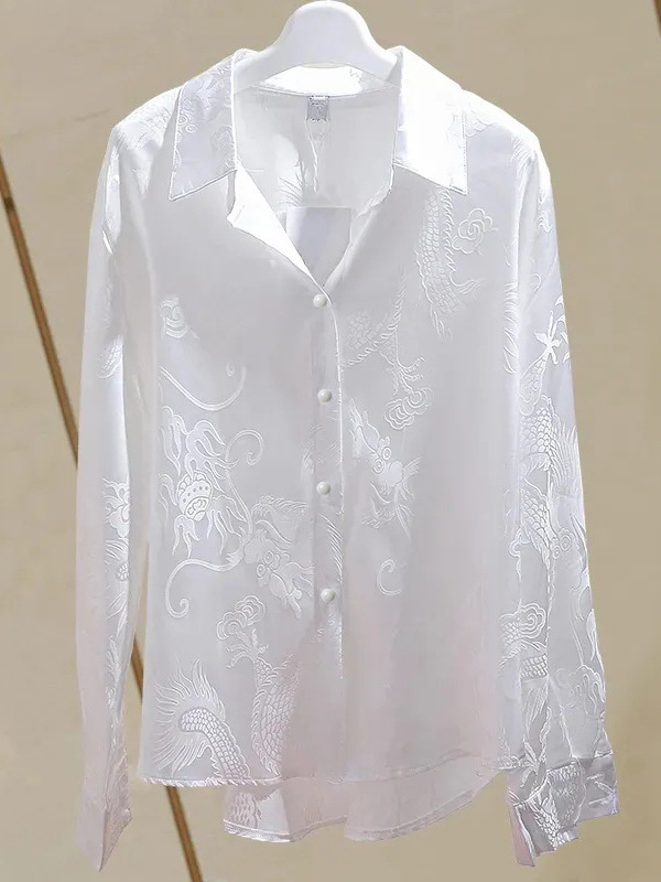 2025 kora tavaszi új, jacquard, egyszínű, női hosszú ujjú, divatos, sokoldalú, laza, karcsúsító francia felső