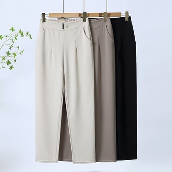 Ema kevad- ja sügispüksid keskealistele ja eakatele naistele 2025. aasta suvised uued sirged vabaajapüksid õhukesed püksid