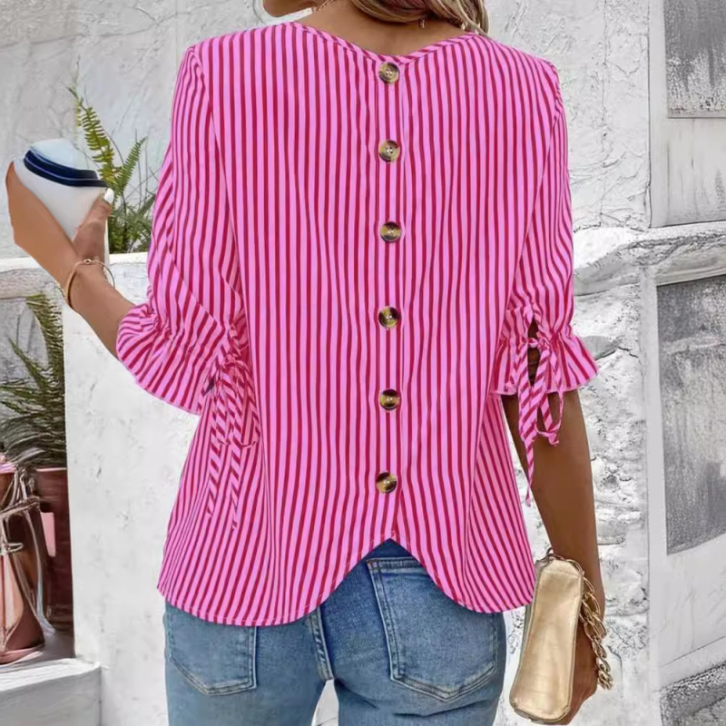 25-ös nyári európai és amerikai határokon átnyúló, független állomású nyomtatott kerek nyakú, 5 ponton átnyúló csipke, lótuszlevél ujjú, hátul egysoros, plus size felső