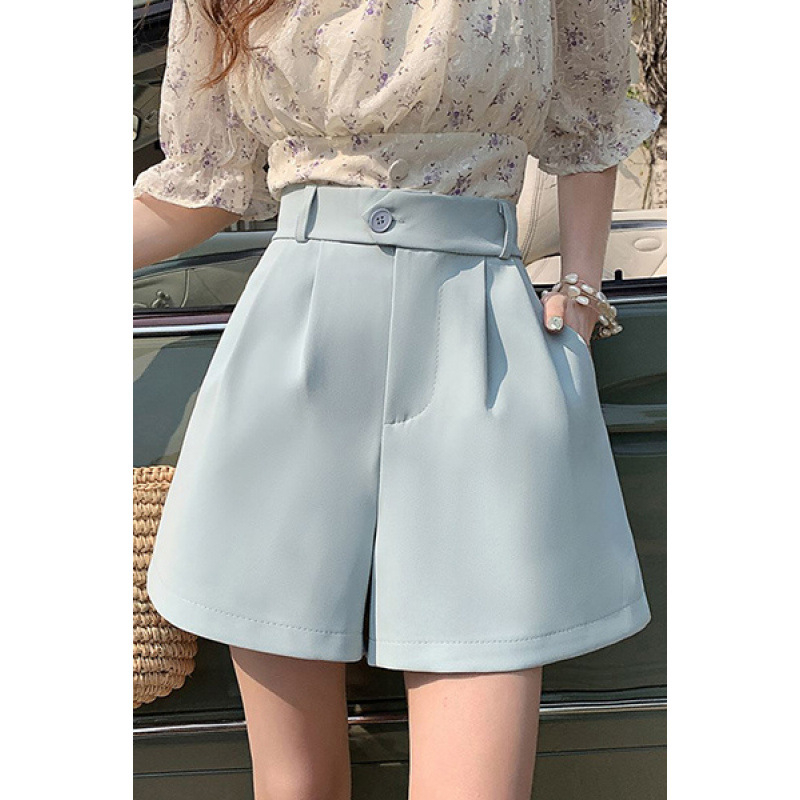 Vékony öltönynadrágok Női 2025 Nyár Új koreai stílusú Slim A-vonalú Széles szárú Nadrág All-match Laza Hétköznapi Nadrág