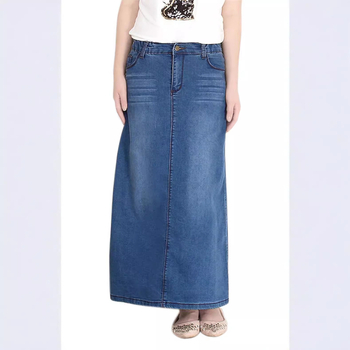 Трансгранична HSF2856 Amazon за европейска и американска модна тенденция, разтеглива рокля от деним с ханш и съчетание