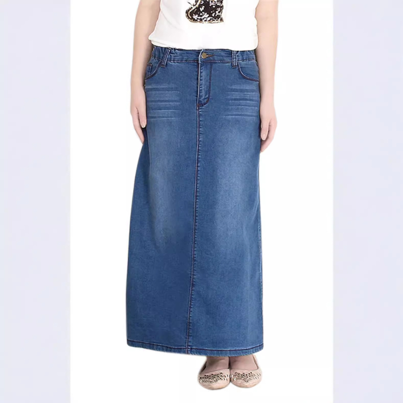 Határokon átnyúló HSF2856 Amazon európai és amerikai divattrendű, csípőre szabott, rugalmas, mindenhez illő farmerruhához