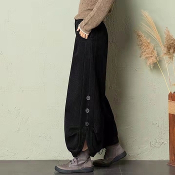 Експорт на външнотърговски кадифени панталони с широки крачоли Torre Lantern, детски пролетни 2022, нови кадифени широки панталони с девет ботуша