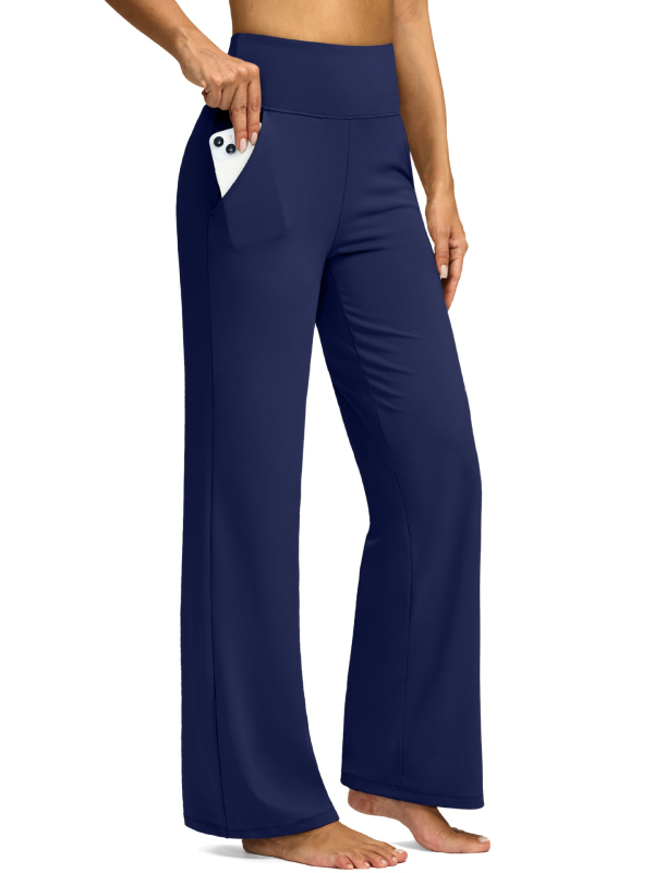 2025-ös, határokon átnyúló, új európai és amerikai női jóganadrág, széles szárú, zsebfedős, magas derékkal, rugalmas