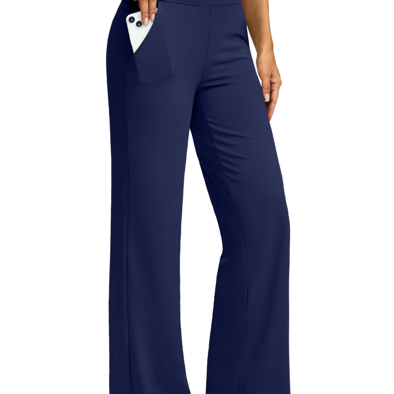 2025-ös, határokon átnyúló, új európai és amerikai női jóganadrág, széles szárú, zsebfedős, magas derékkal, rugalmas