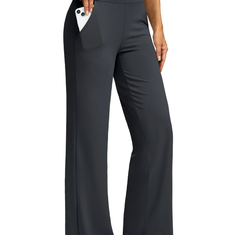 2025-ös, határokon átnyúló, új európai és amerikai női jóganadrág, széles szárú, zsebfedős, magas derékkal, rugalmas