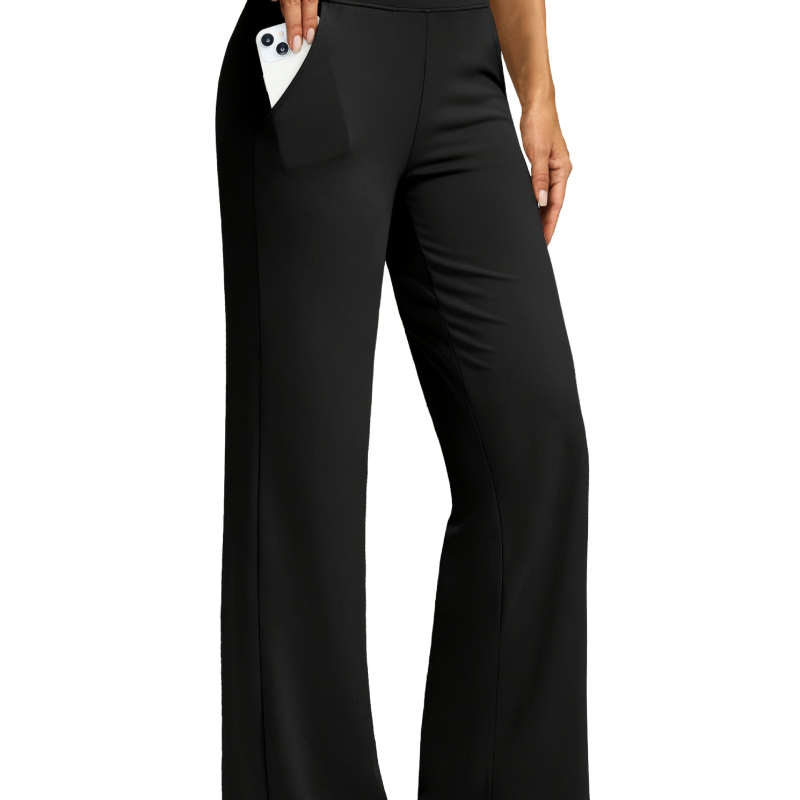 2025-ös, határokon átnyúló, új európai és amerikai női jóganadrág, széles szárú, zsebfedős, magas derékkal, rugalmas