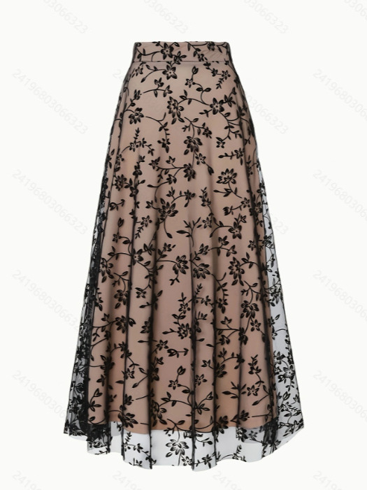 2025 Amazon európai és amerikai divat női hálós pelyhesítő szoknya