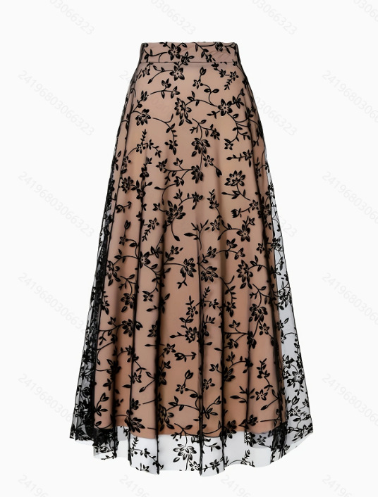 2025 Amazon európai és amerikai divat női hálós pelyhesítő szoknya