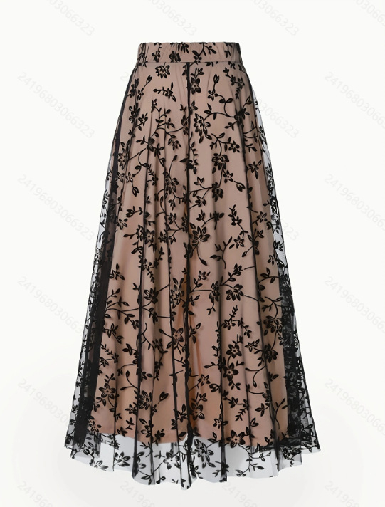 2025 Amazon európai és amerikai divat női hálós pelyhesítő szoknya