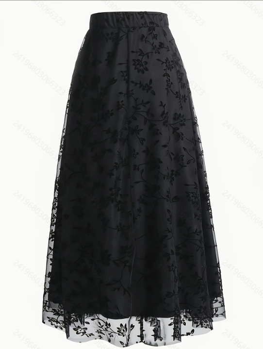 2025 Amazon európai és amerikai divat női hálós pelyhesítő szoknya