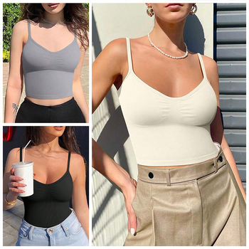 Naiste joogavest ilma rinnapatjadeta, soonikkoes kootud sukahoidjatega sporditop, reguleeritavad õlarihmad, õmblusteta lühike sisemine rõivas