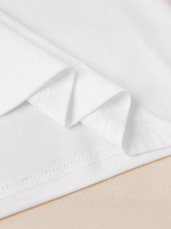 Európa és az Egyesült Államok határokon átnyúló külkereskedelmi kerek nyakú rövid ujjú, egymásra rakott masnimintás nyári új póló női ing