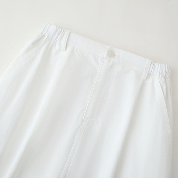 Νέα καλοκαιρινή άφιξη, γυναικεία φούστα με τεντωμένη μέση, casual, για όλες τις ώρες, για επαγγελματικές μετακινήσεις, μεσαίου μήκους, χαλαρή φούστα