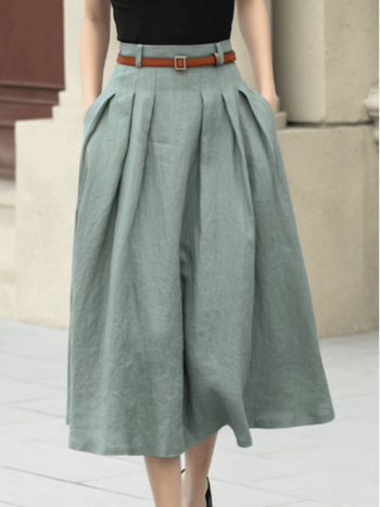 2025 új nyári, határokon átnyúló Aliexpress Amazon divatos női kék temperamentumos szoknya