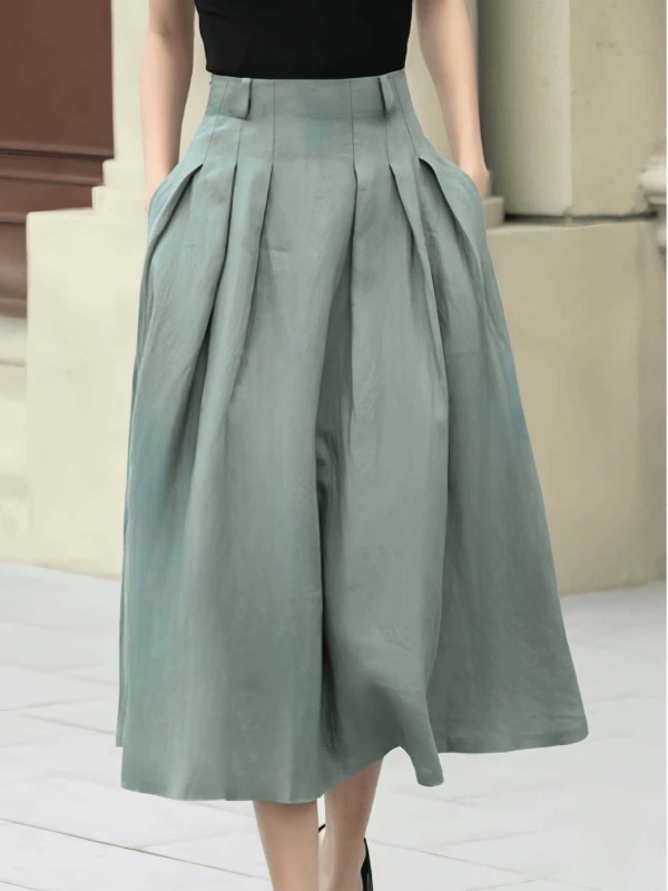 2025 új nyári, határokon átnyúló Aliexpress Amazon divatos női kék temperamentumos szoknya