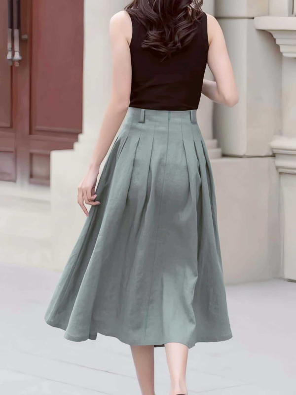 2025 új nyári, határokon átnyúló Aliexpress Amazon divatos női kék temperamentumos szoknya