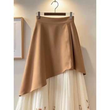 Γαλλικό στυλ Ρετρό Υψηλής ποιότητας Western στυλ Φλοράλ Patchwork Φούστα 2025 Άνοιξη και Φθινόπωρο Νέο Στυλ Θεάς Φούστα Φρέσκια