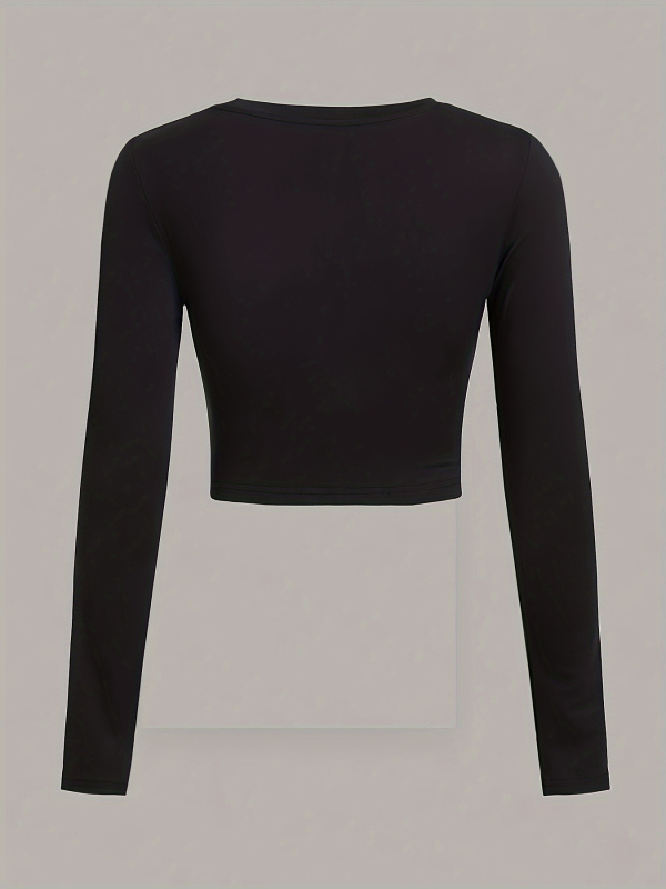 2025-ös őszi újdonság, lezser, divatos, karcsúsított póló, sokoldalú felsőruházat, sóstílusú, érett, hosszú ujjú, alap női háromrészes szett