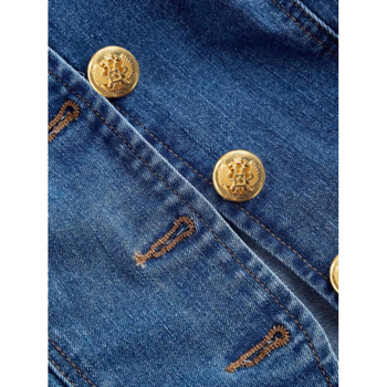 Γυναικεία αμάνικα τζιν τοπ με χρυσό κουμπιά, επαγγελματική, casual, γυναικεία ρούχα 2025, νέα, διασυνοριακή